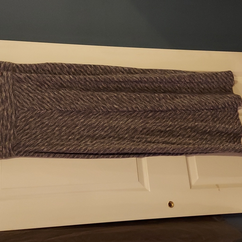 Lou & Grey Abstract Pattern Knit Pull-On Column Maxi‎ Skirt Medium